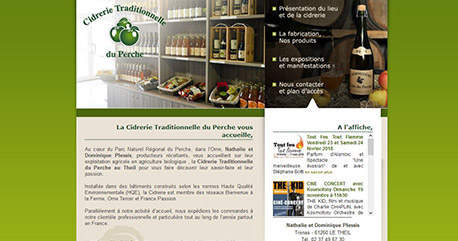 Cidres traditionnels produits dans le Perche au Theil dans l'Orne 61